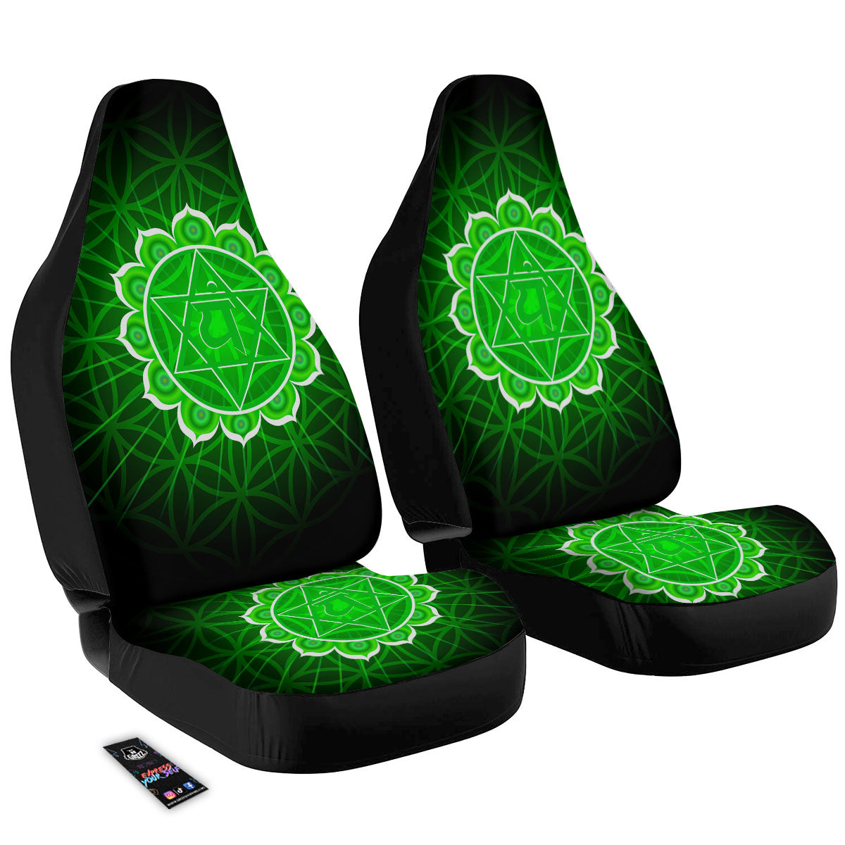 Spiritual Anahata Chakra Print Car Seat Covers-grizzshop