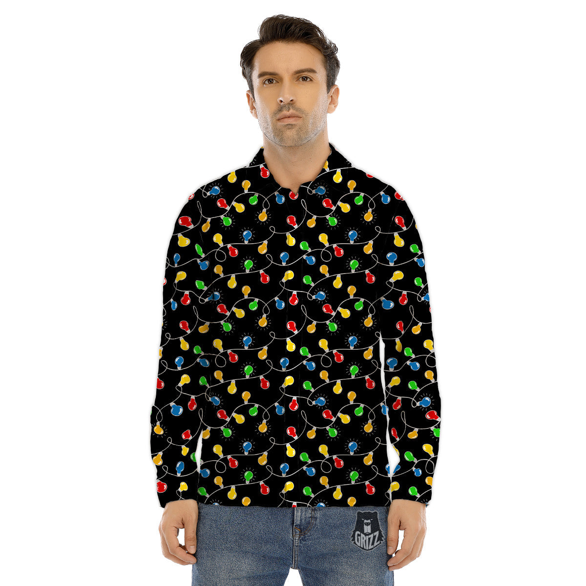 Spiritual Anahata Chakra Print Men's Dress Shirts-grizzshop