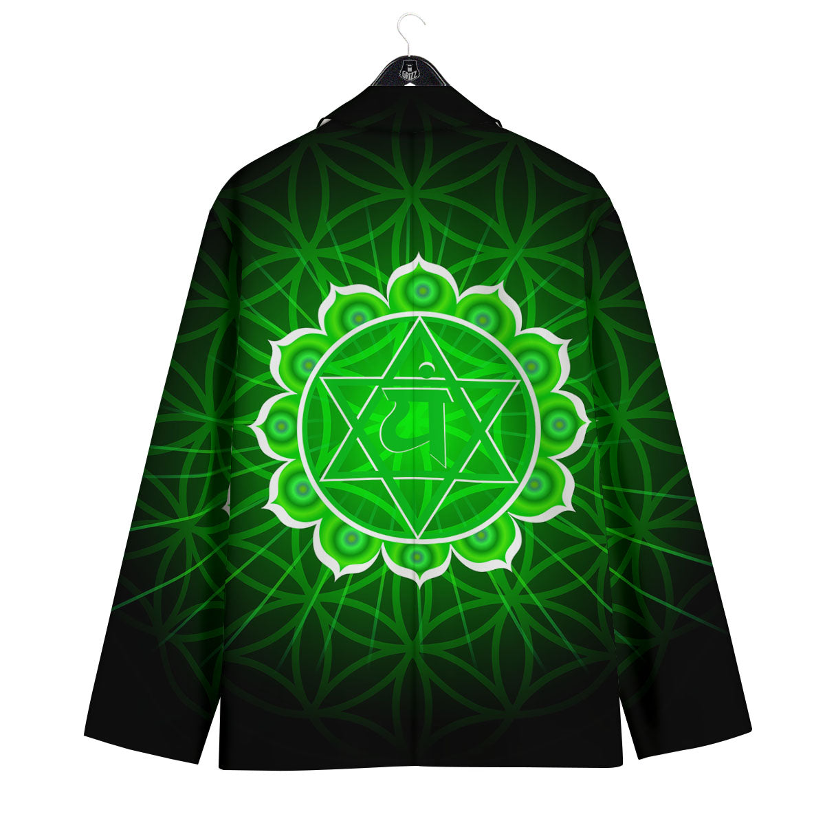Spiritual Anahata Chakra Print Men's Sport Coat-grizzshop