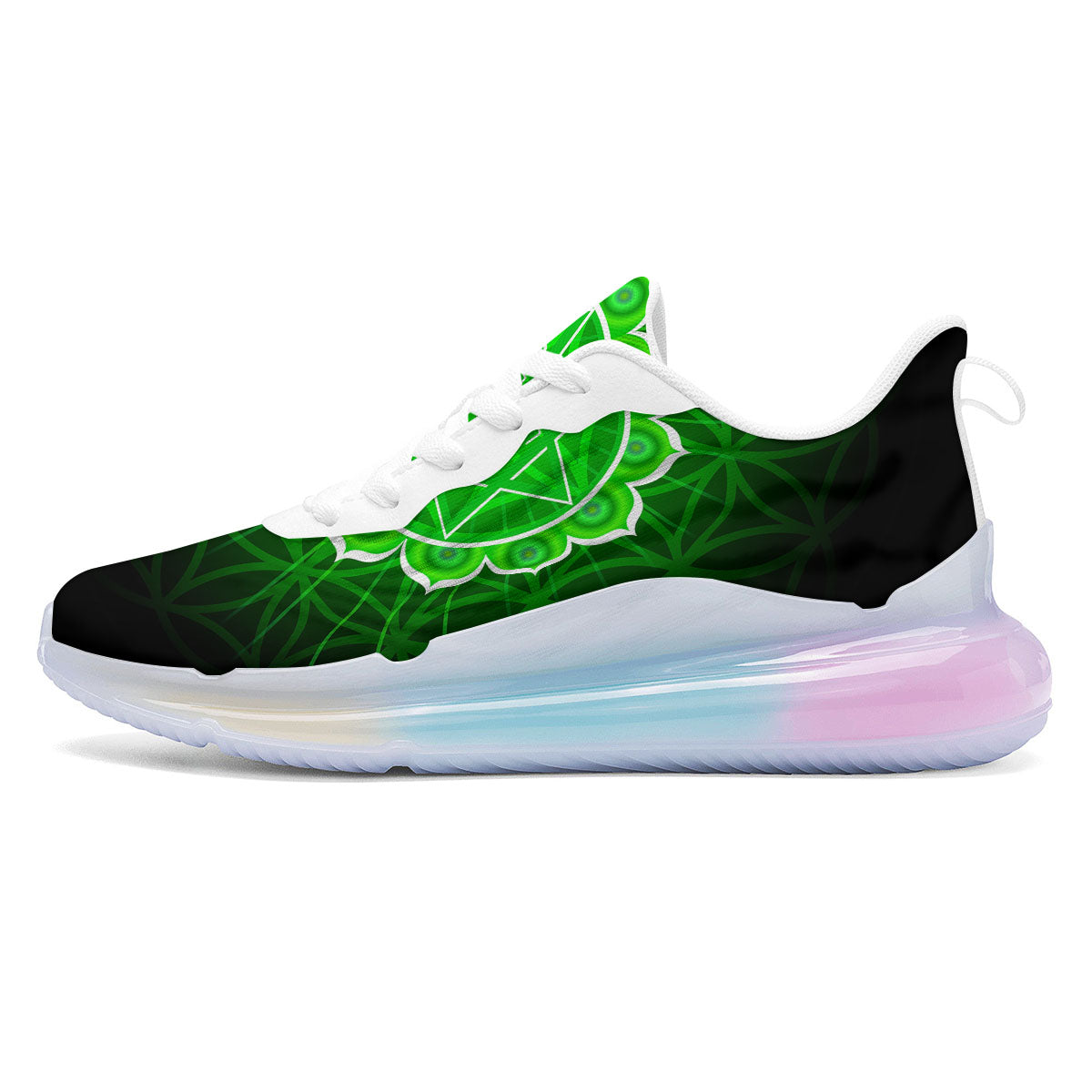 Spiritual Anahata Chakra Print Running Sneakers-grizzshop