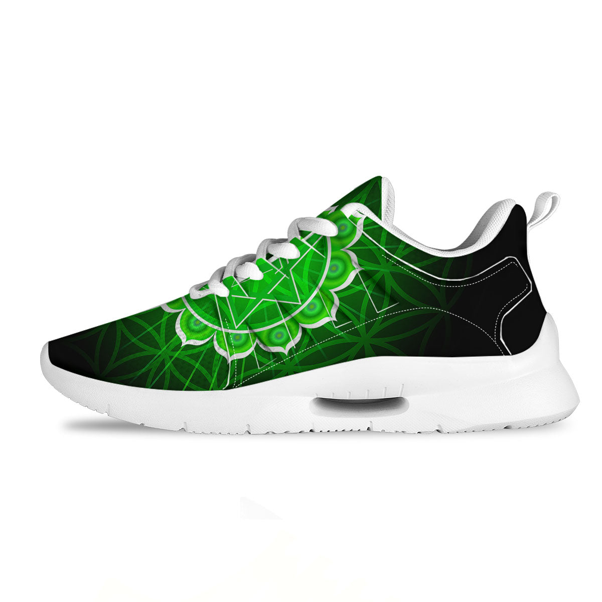 Spiritual Anahata Chakra Print Tennis Shoes-grizzshop
