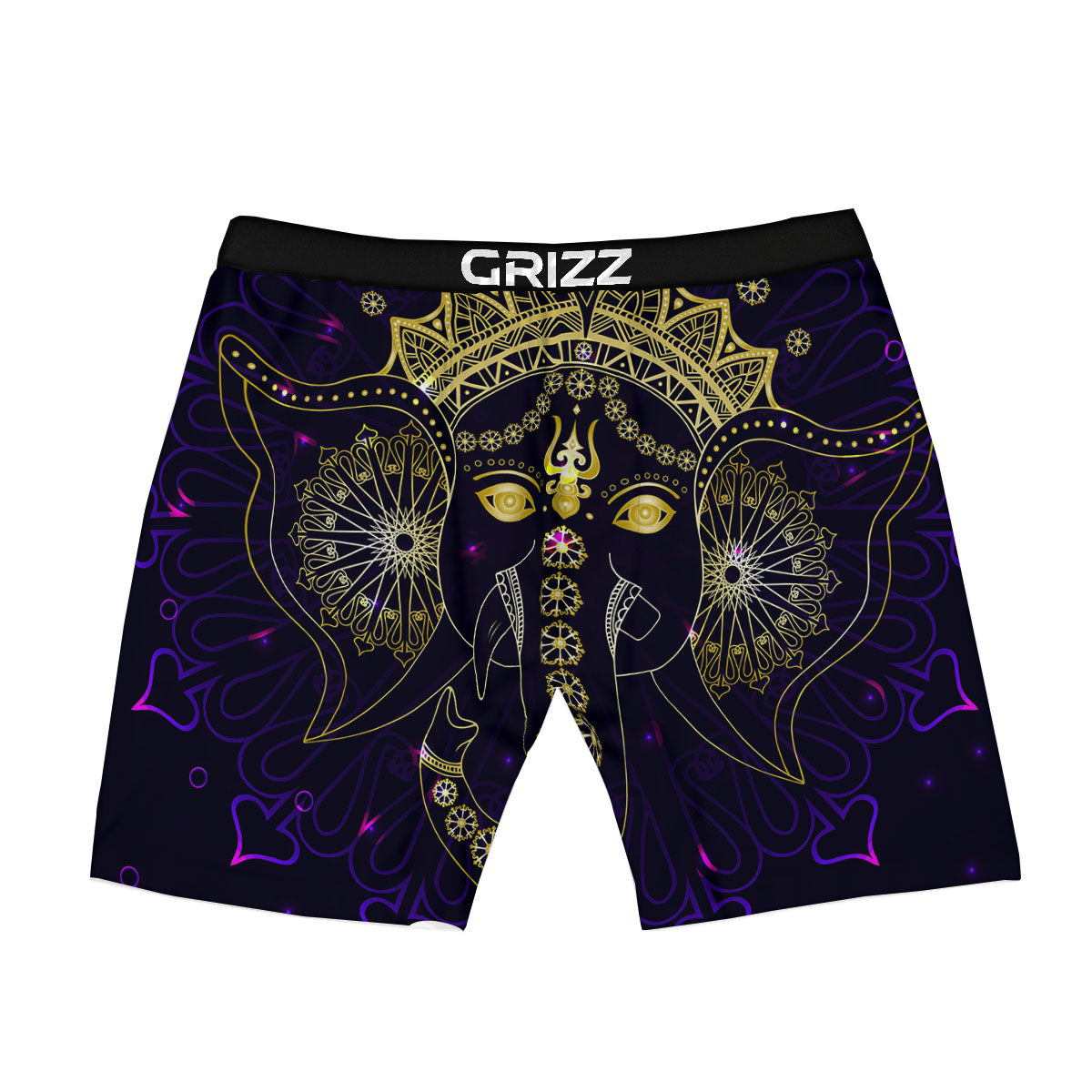 Spiritual Elephant Indian Tribal Print Boxer Briefs-grizzshop