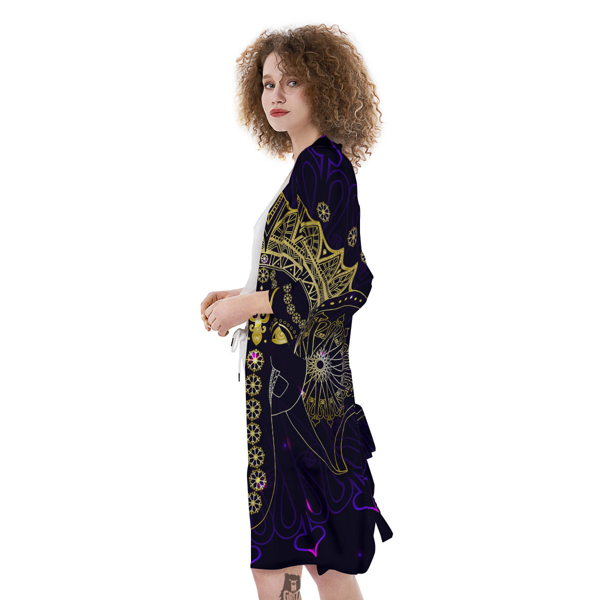 Spiritual Elephant Indian Tribal Print Kimono-grizzshop