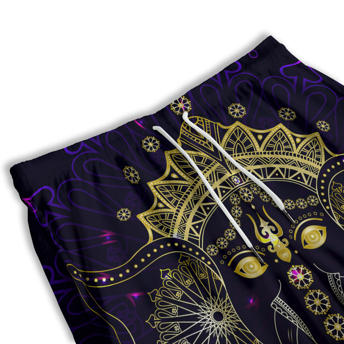 Spiritual Elephant Indian Tribal Print Men's Athletic Shorts
