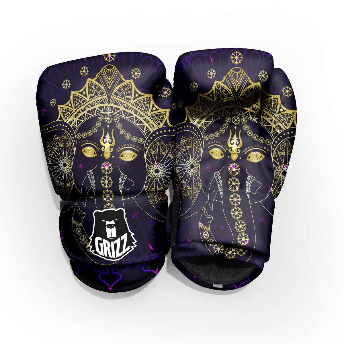Spiritual Elephant Indian Tribal Print Pro Boxing Glove