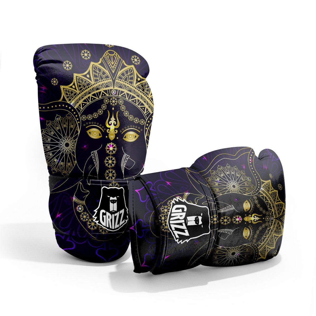 Spiritual Elephant Indian Tribal Print Pro Boxing Glove