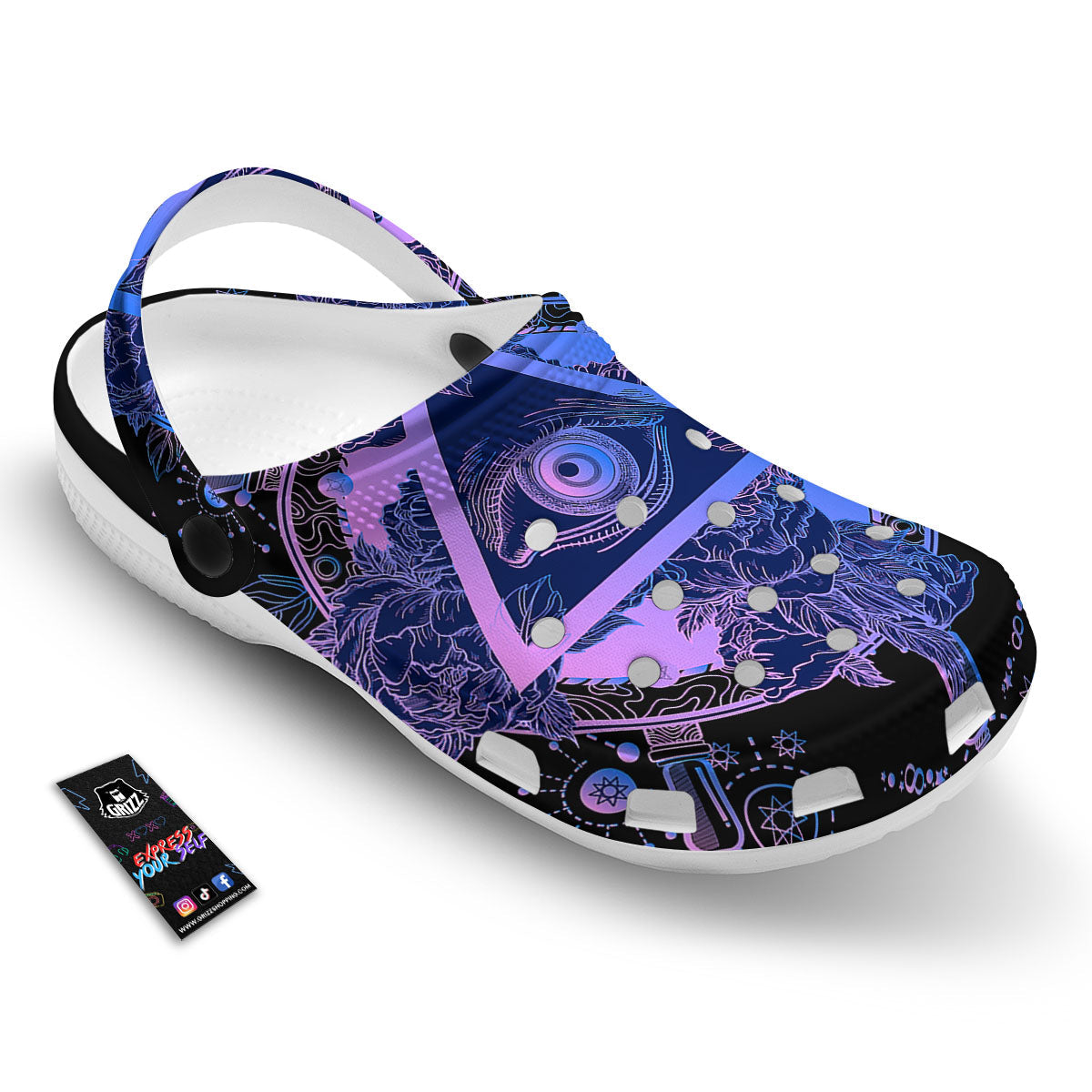 Spiritual Eye Of Providence Print Clog-grizzshop