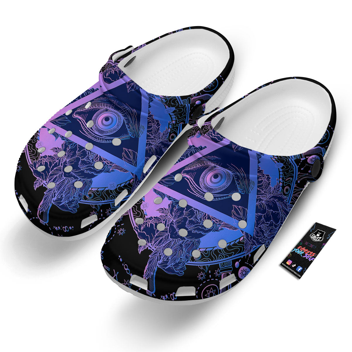 Spiritual Eye Of Providence Print Clog-grizzshop