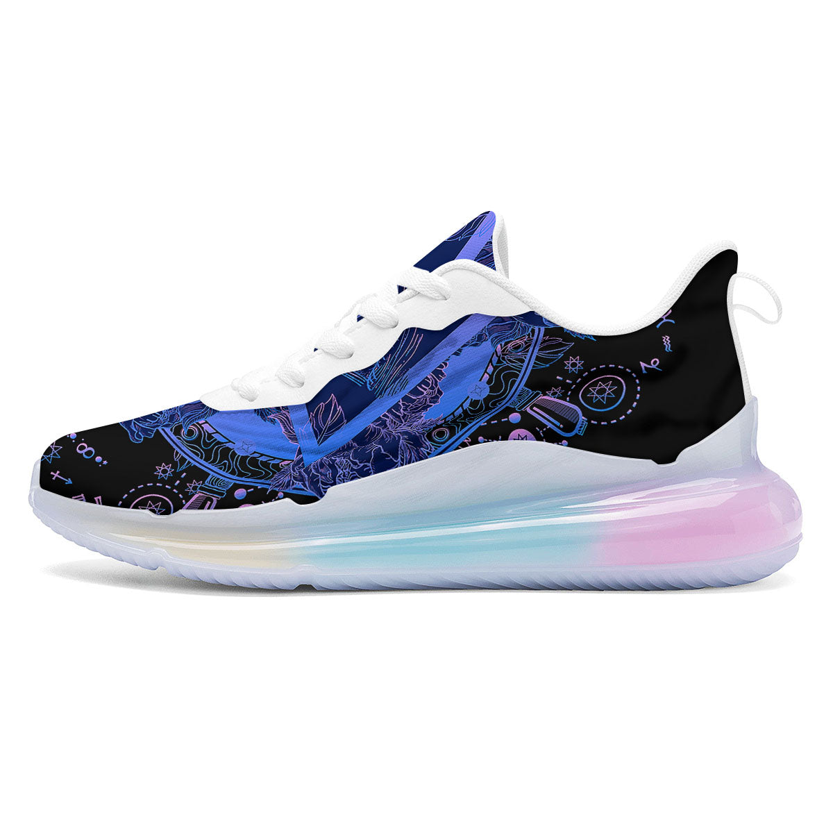 Spiritual Eye Of Providence Print Running Sneakers-grizzshop