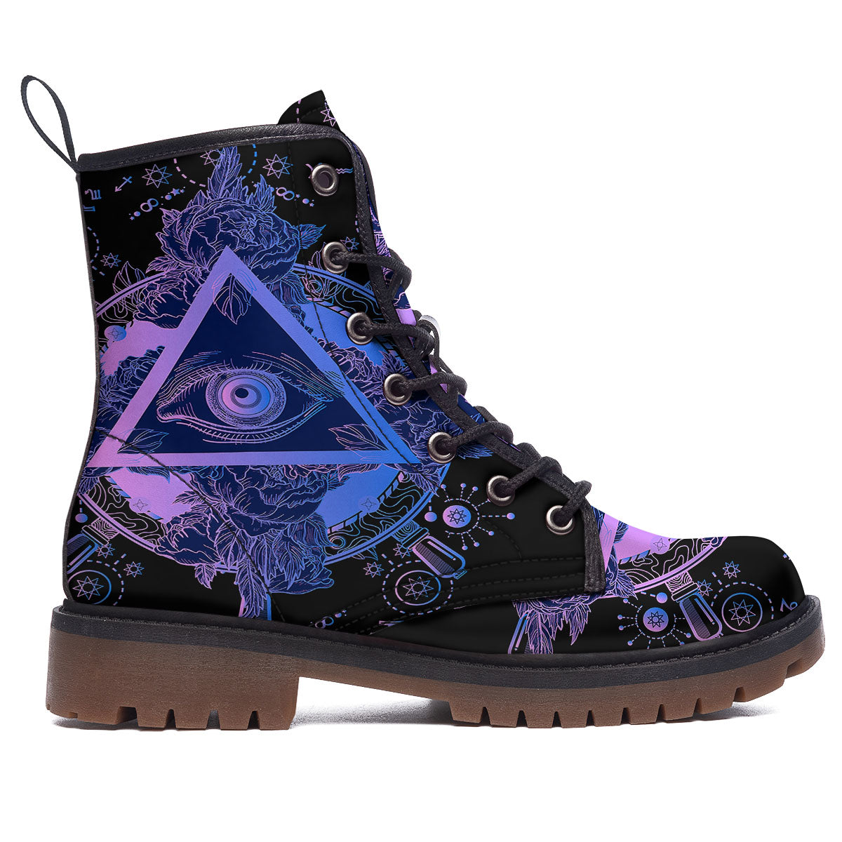 Spiritual Eye Of Providence Print Work Boots-grizzshop