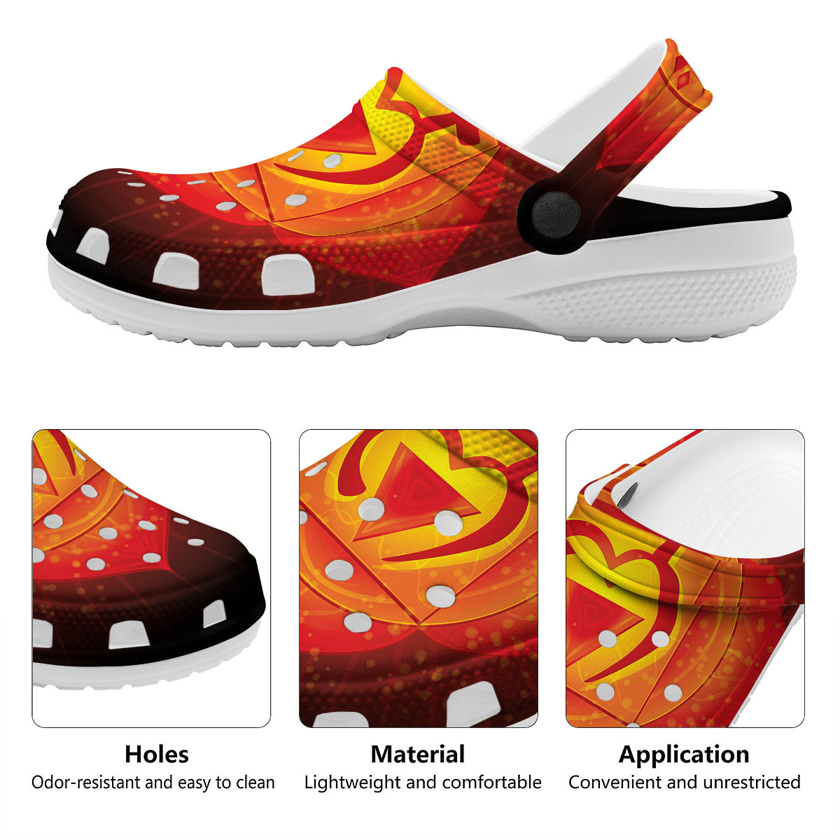 Spiritual Muladhara Chakra Print Clog-grizzshop