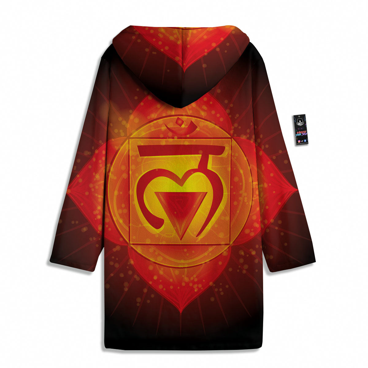 Spiritual Muladhara Chakra Print Men's Windbreaker Jacket-grizzshop