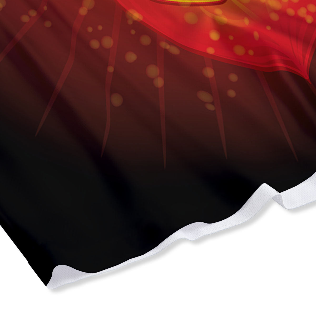 Spiritual Muladhara Chakra Print Mesh Shorts