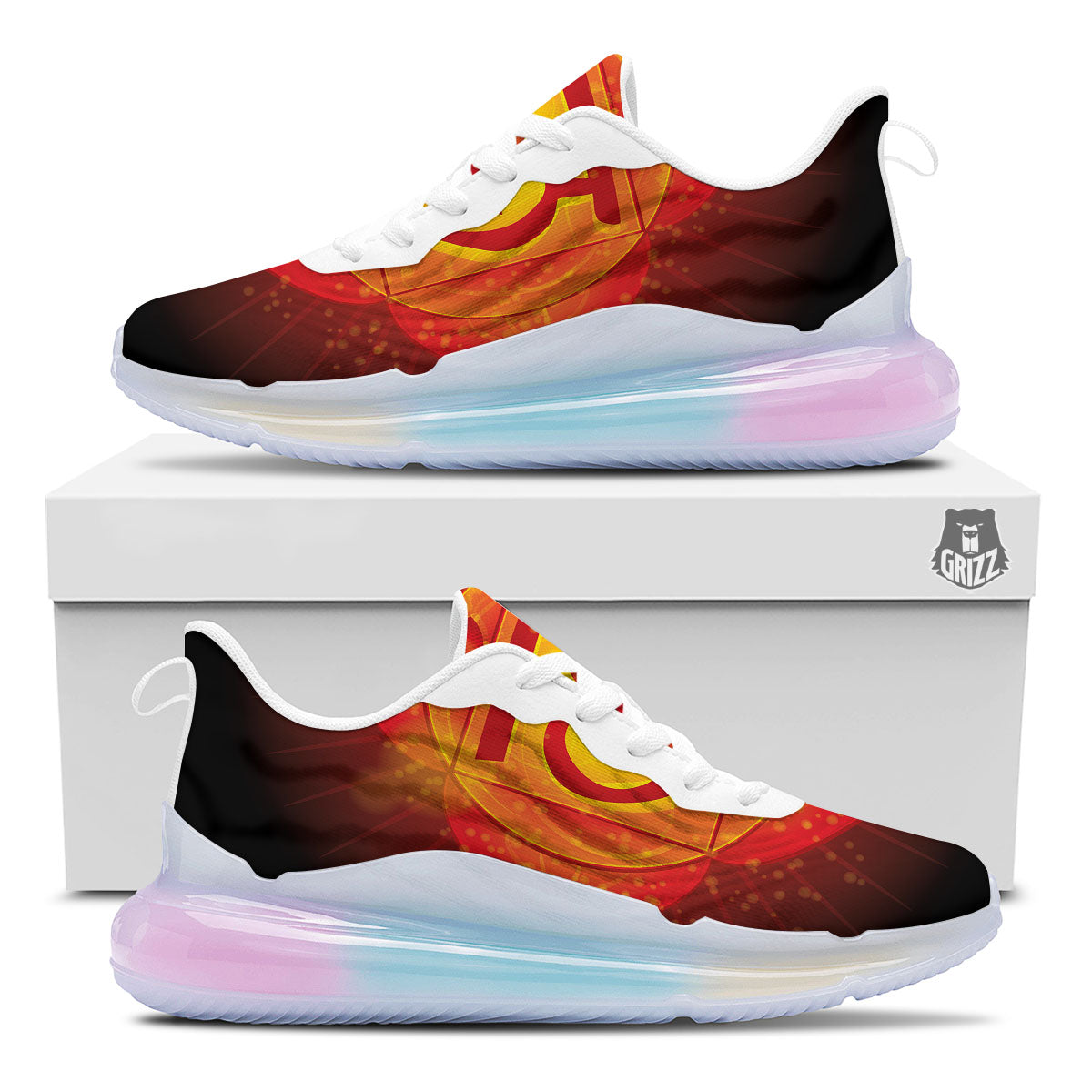 Spiritual Muladhara Chakra Print Running Sneakers-grizzshop