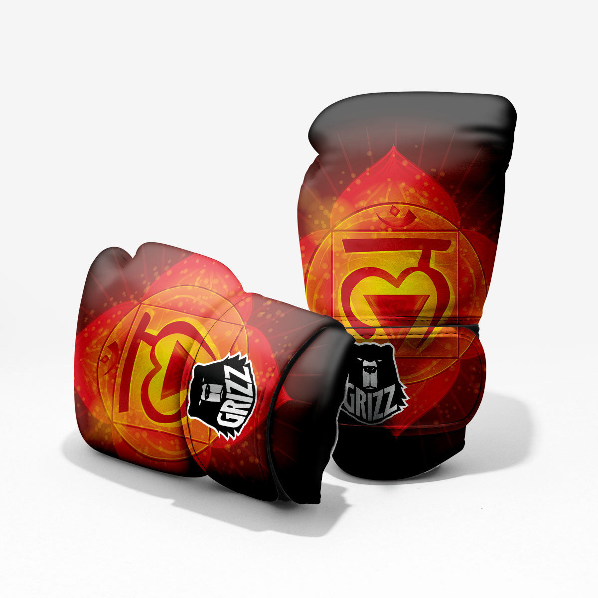 Spiritual Muladhara Chakra Print Pro Boxing Glove