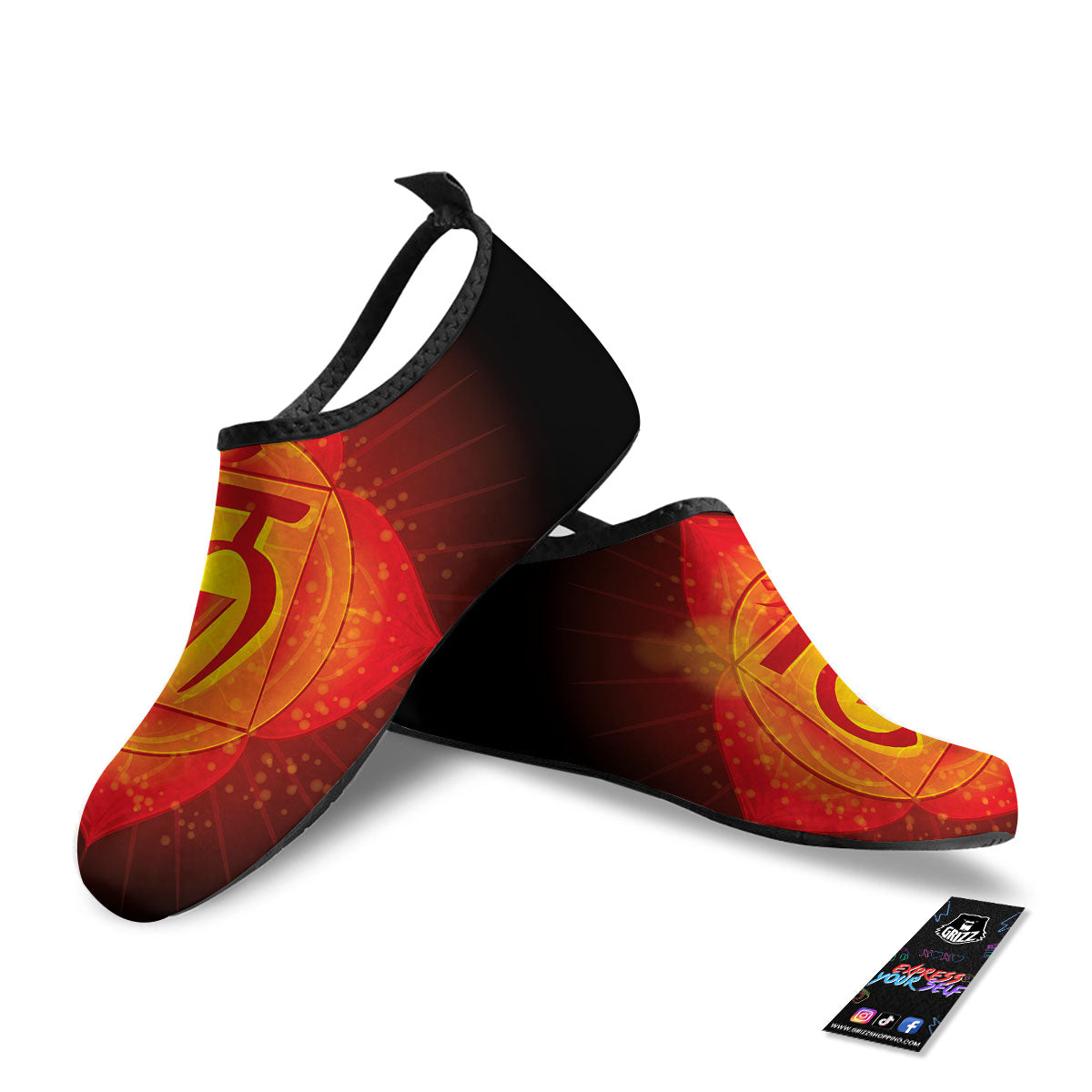 Spiritual Muladhara Chakra Print Water Shoes-grizzshop