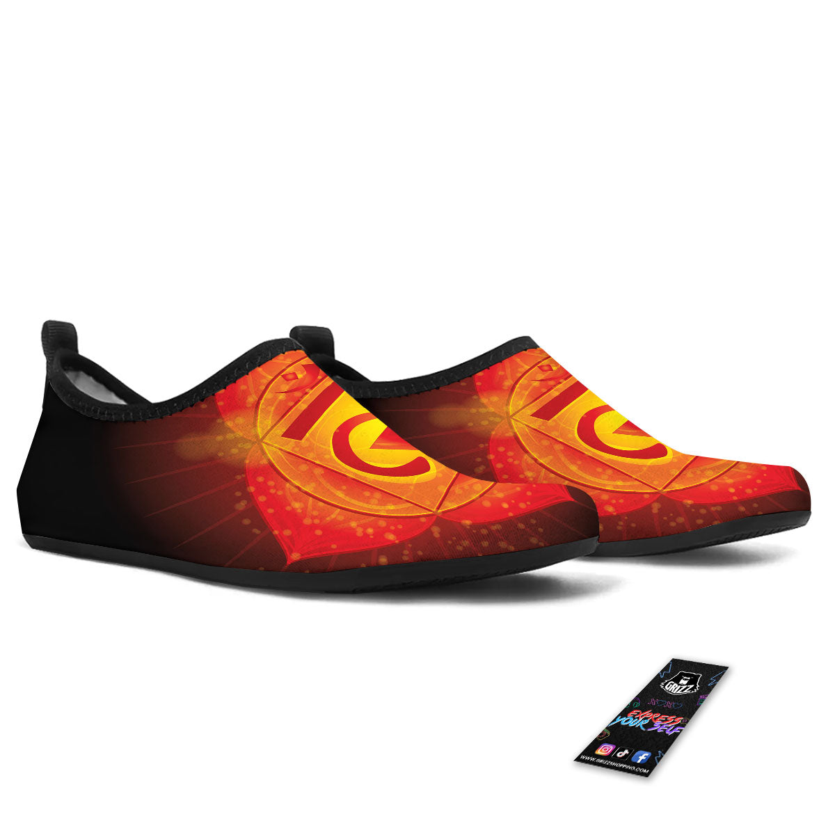 Spiritual Muladhara Chakra Print Water Shoes-grizzshop