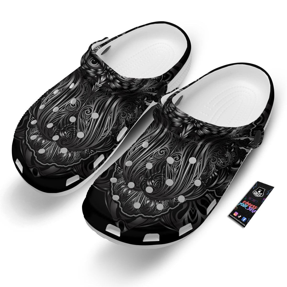 Spiritual Owl Sliver Print Clog-grizzshop