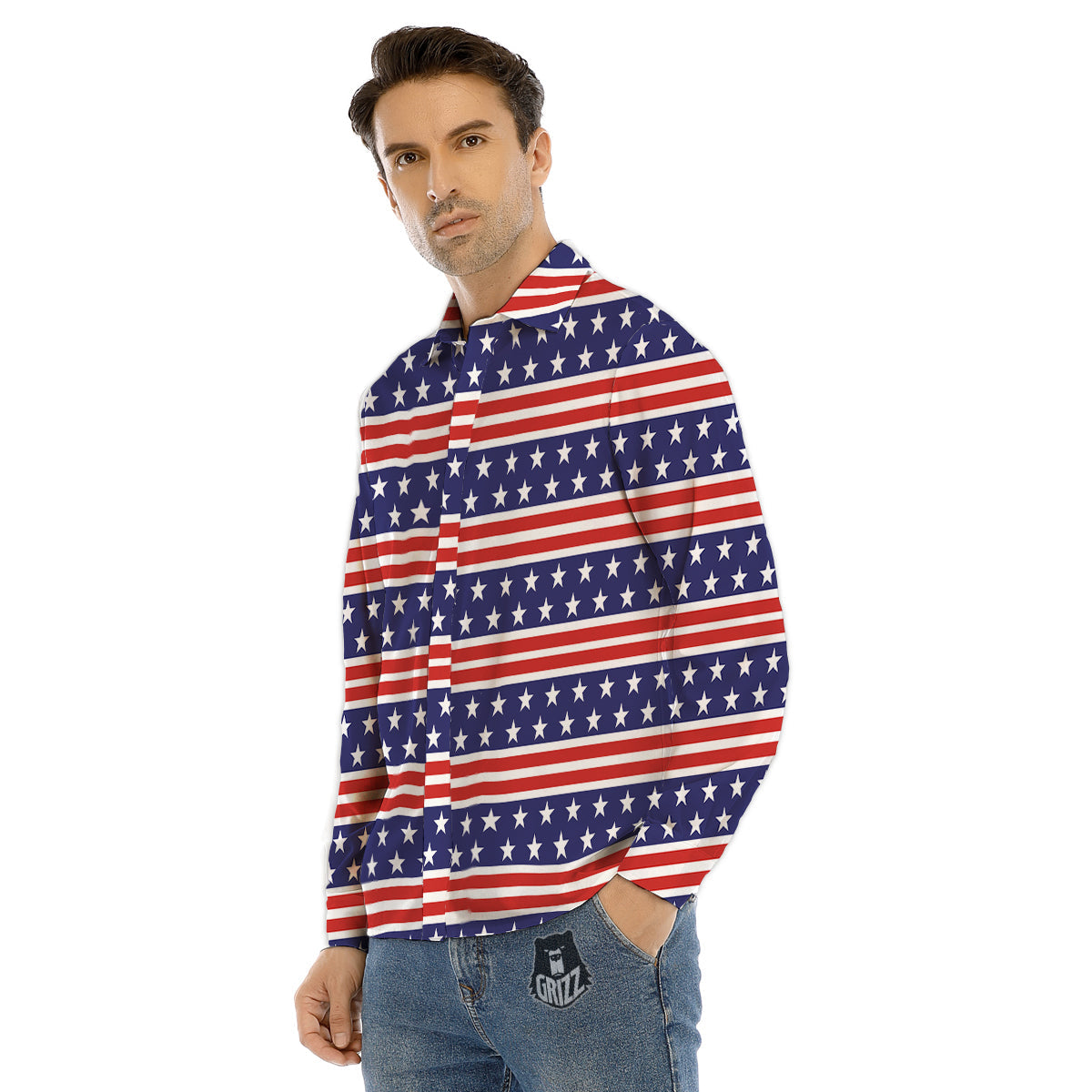 Spiritual Owl Sliver Print Men's Dress Shirts-grizzshop