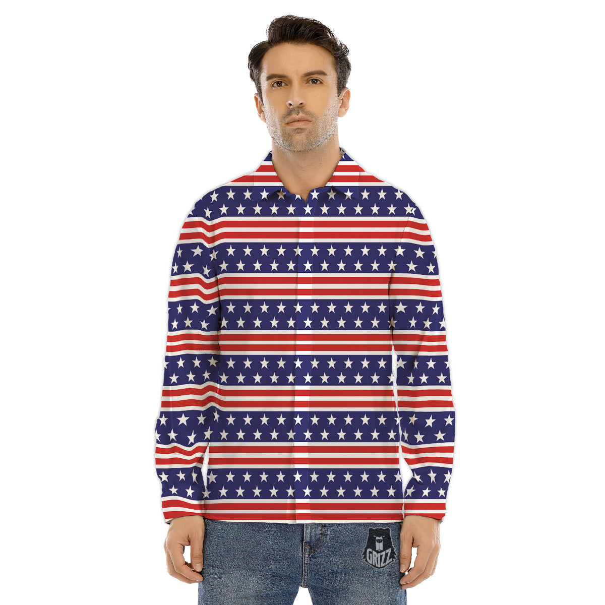 Spiritual Owl Sliver Print Men's Dress Shirts-grizzshop