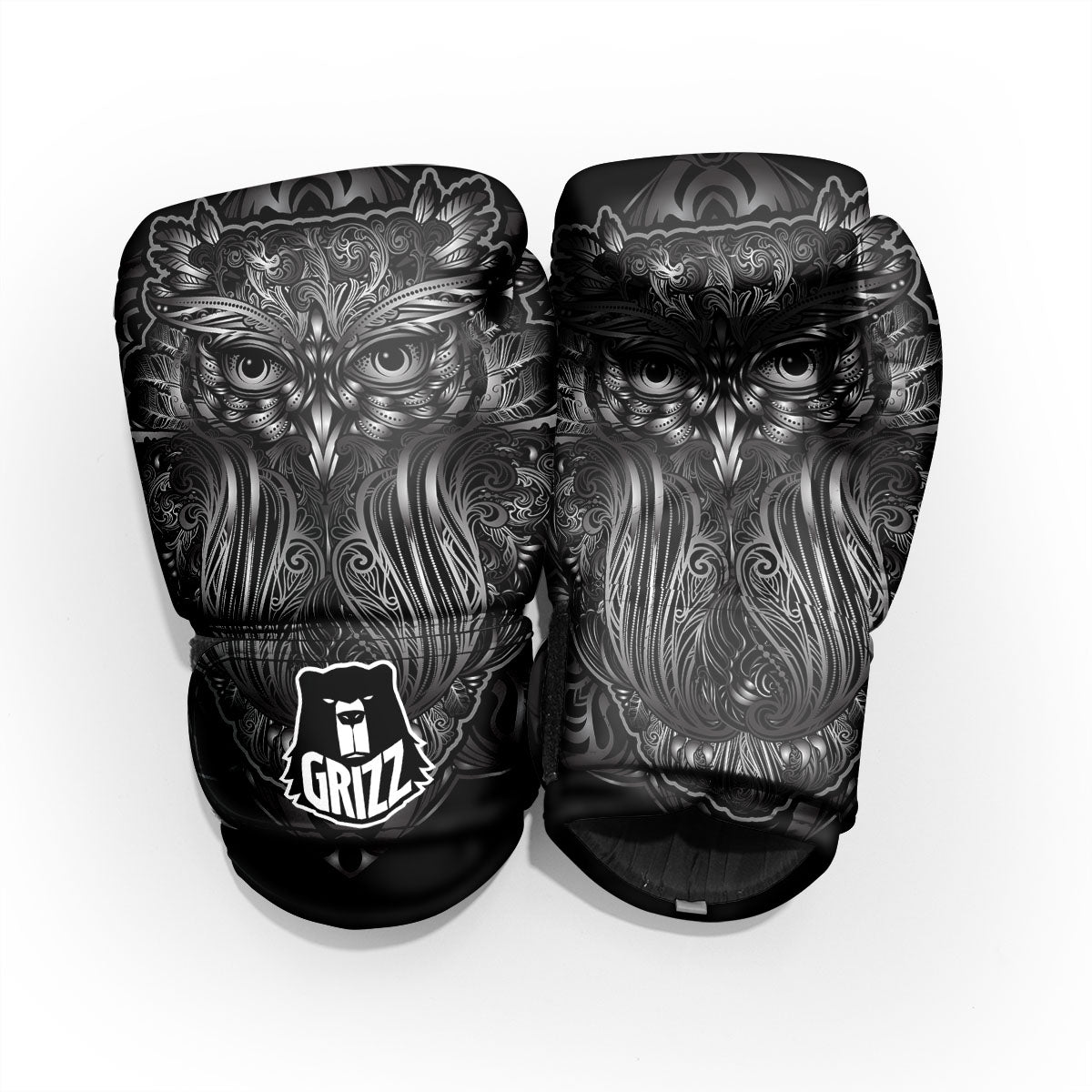 Spiritual Owl Sliver Print Pro Boxing Glove