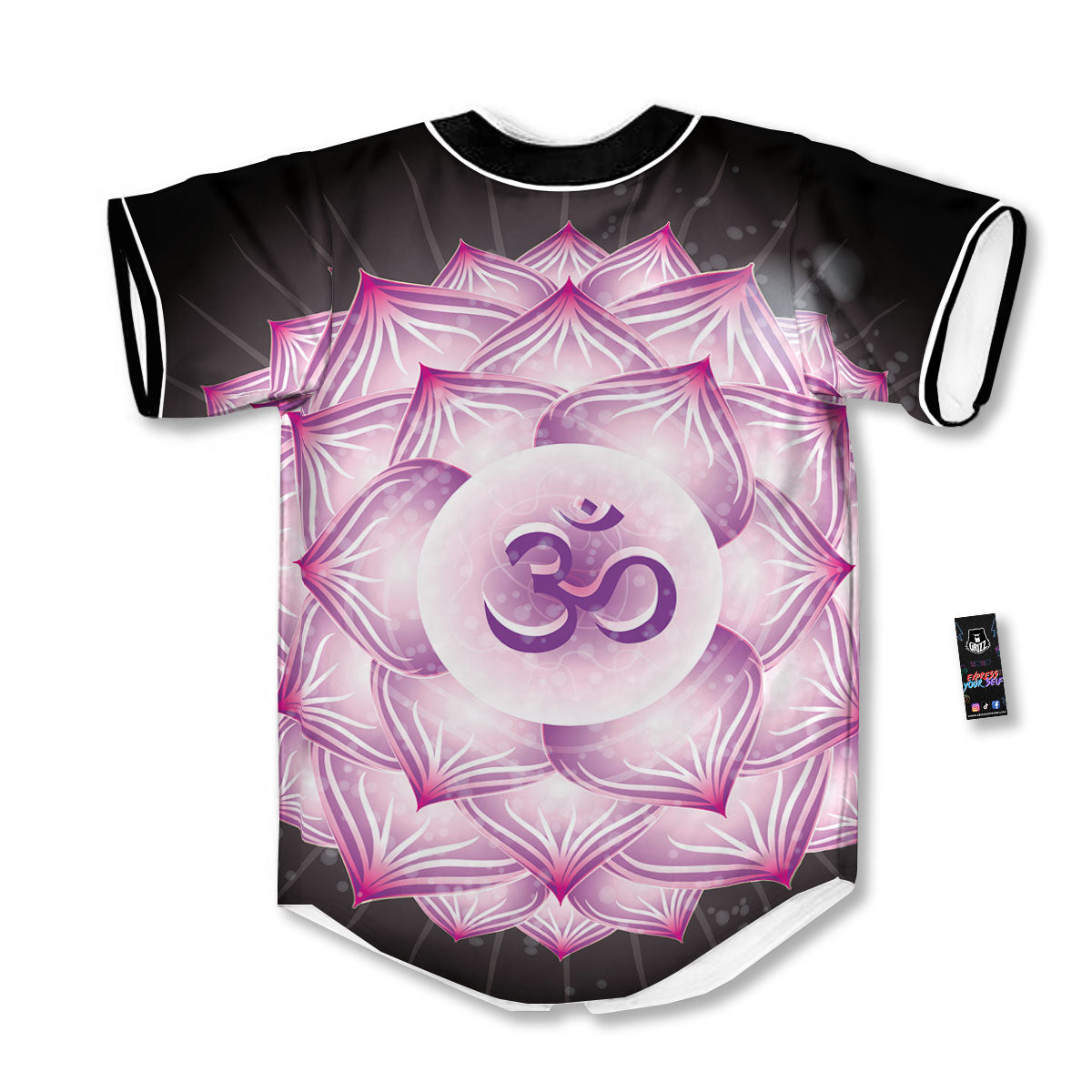Spiritual Sahasrara Chakra Print Baseball Jersey-grizzshop