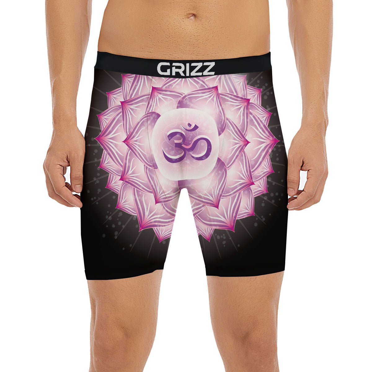 Spiritual Sahasrara Chakra Print Boxer Briefs-grizzshop