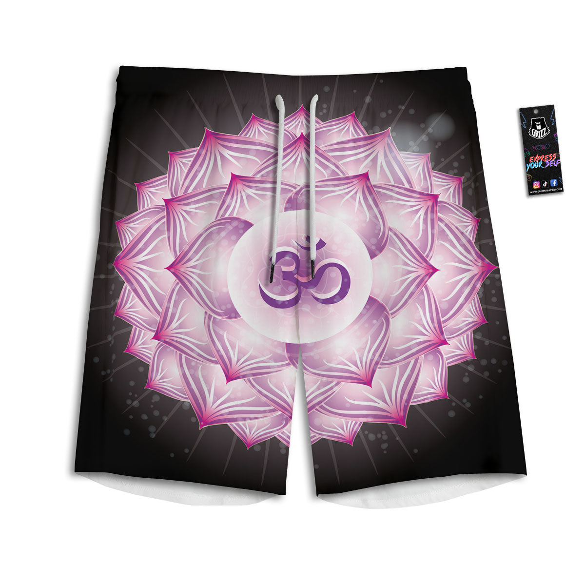 Spiritual Sahasrara Chakra Print Men's Athletic Shorts
