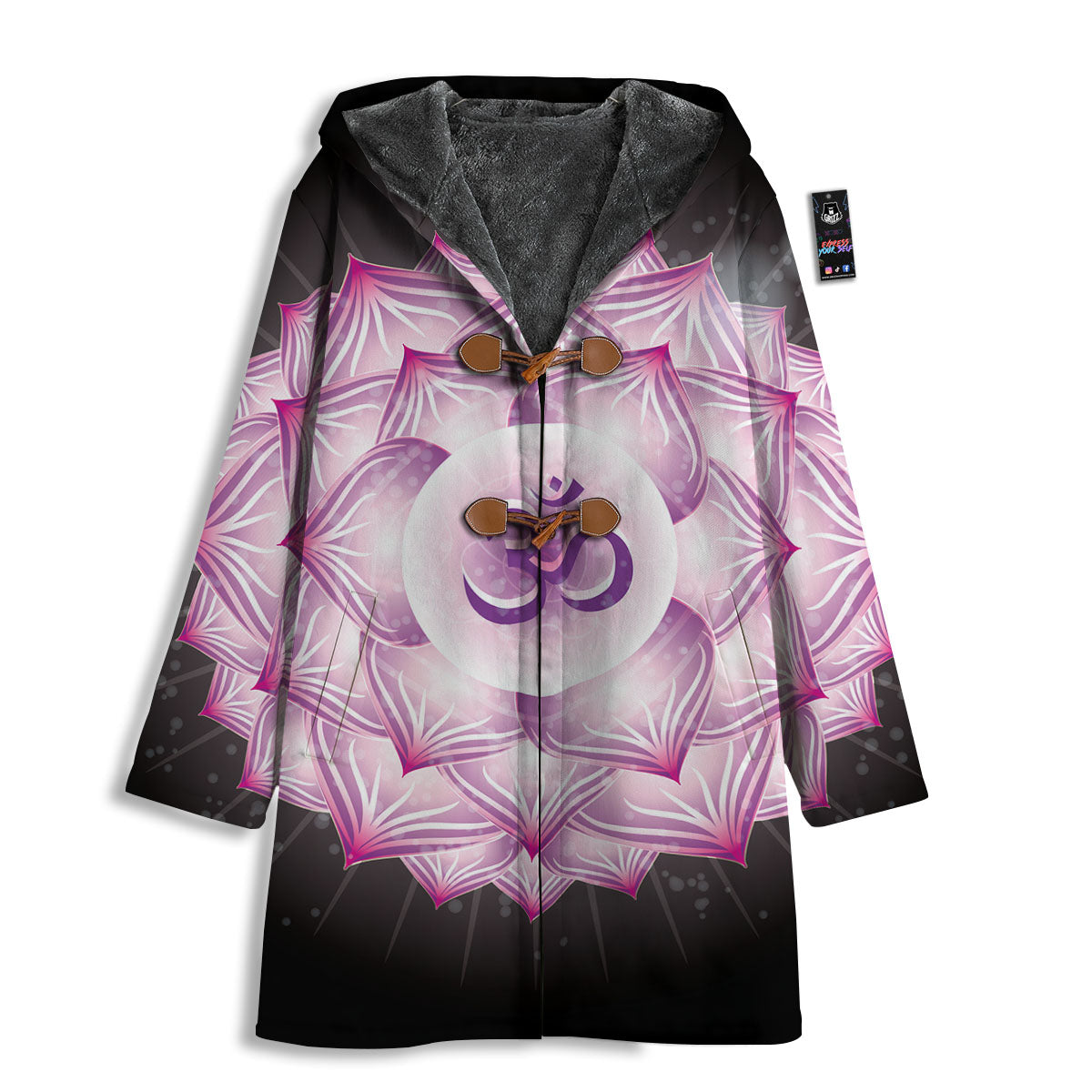 Spiritual Sahasrara Chakra Print Men's Windbreaker Jacket-grizzshop