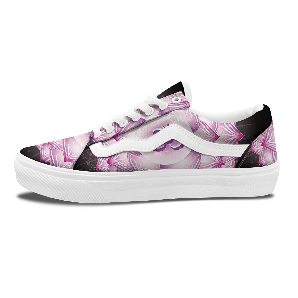 Spiritual Sahasrara Chakra Print Skate Shoes-grizzshop