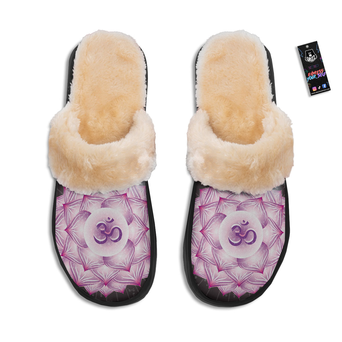 Spiritual Sahasrara Chakra Print Slippers-grizzshop