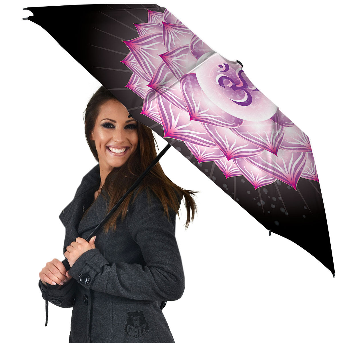 Spiritual Sahasrara Chakra Print Umbrella-grizzshop