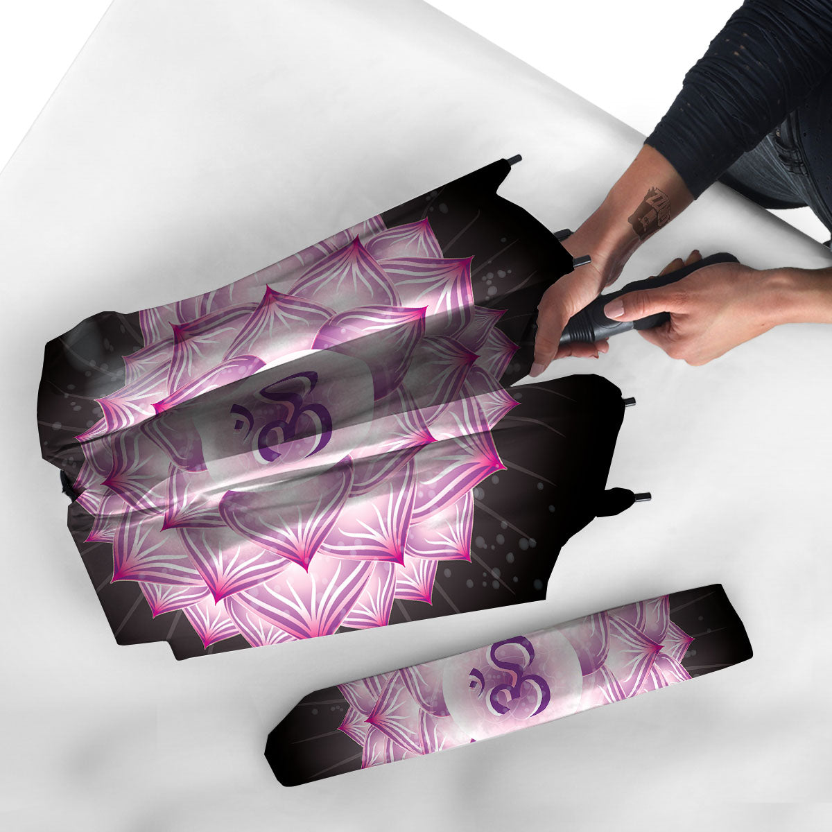 Spiritual Sahasrara Chakra Print Umbrella-grizzshop