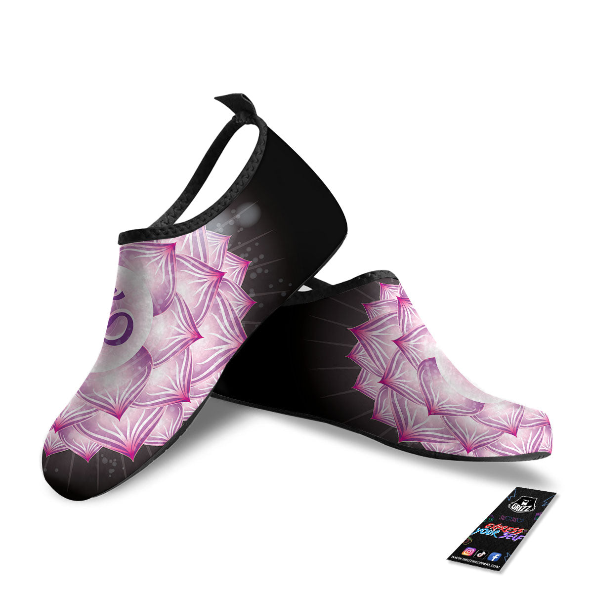 Spiritual Sahasrara Chakra Print Water Shoes-grizzshop