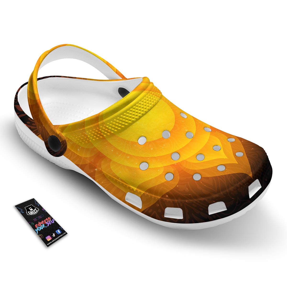Spiritual Swadhisthana Chakra Print Clog-grizzshop