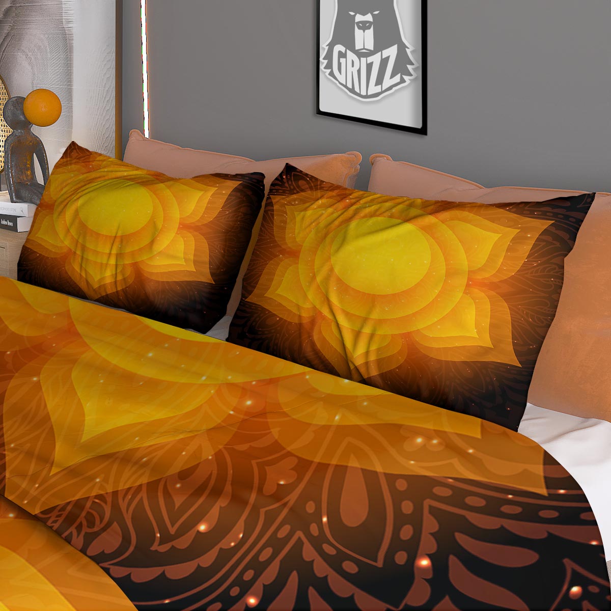 Spiritual Swadhisthana Chakra Print Duvet Cover Bedding Set
