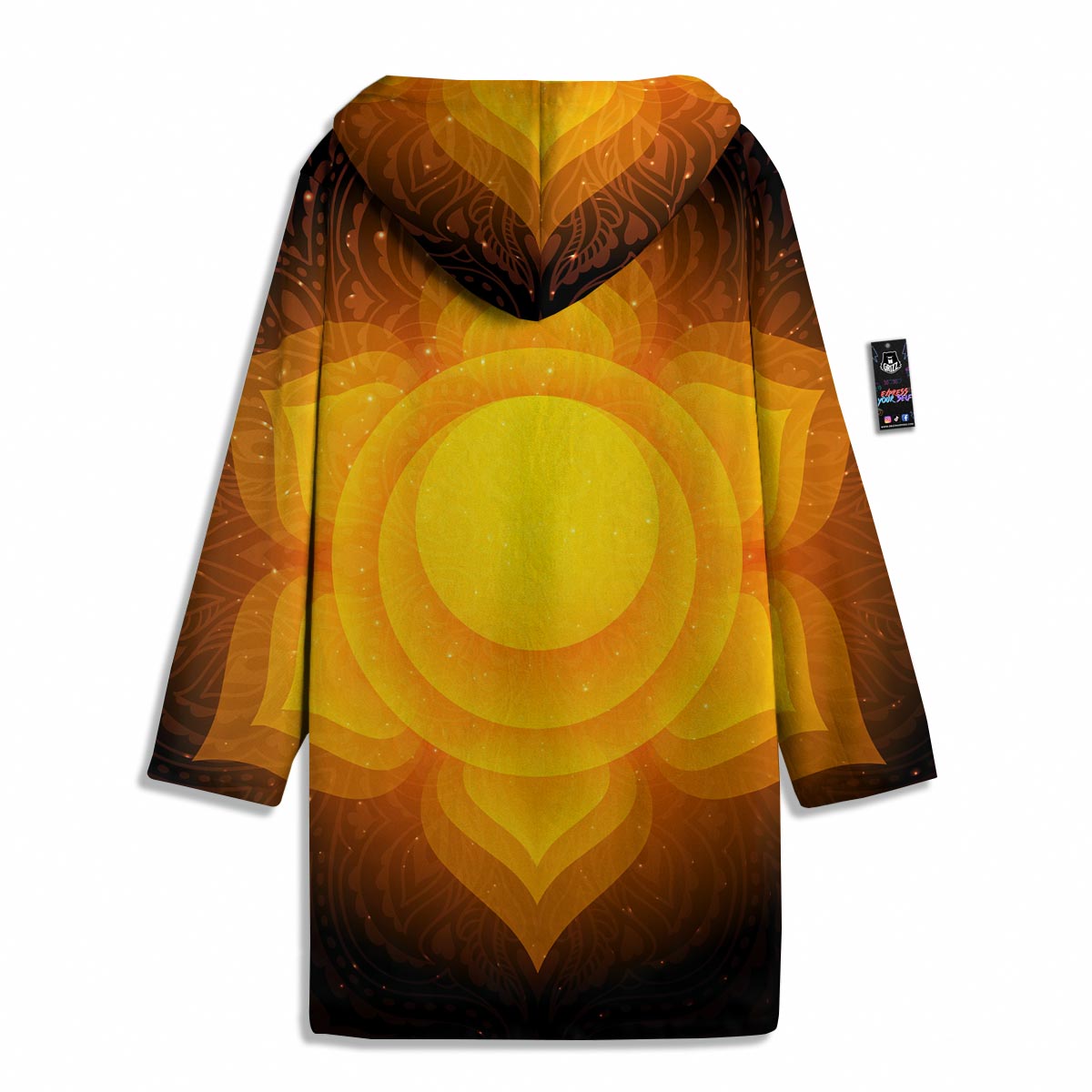 Spiritual Swadhisthana Chakra Print Men's Windbreaker Jacket-grizzshop