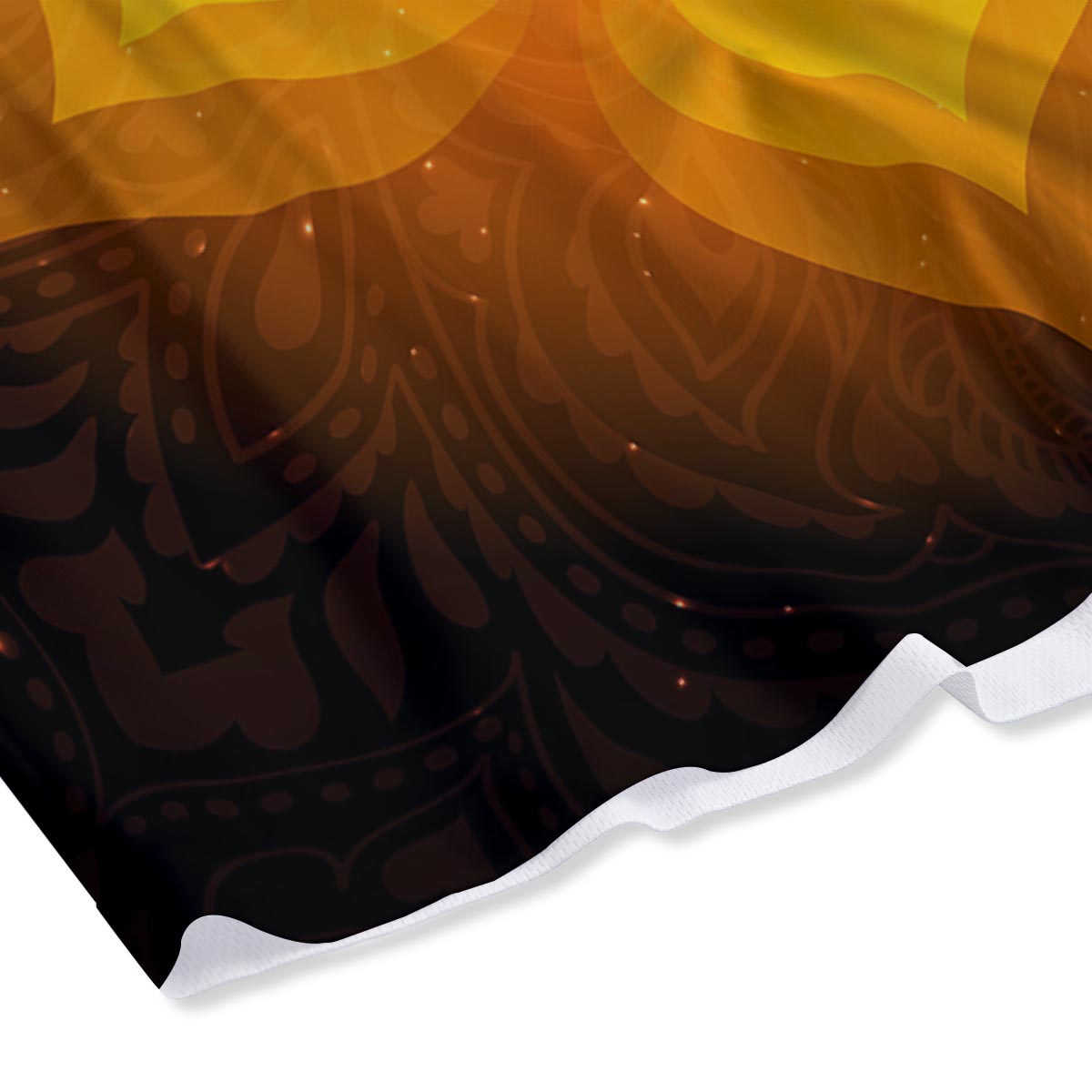 Spiritual Swadhisthana Chakra Print Mesh Shorts