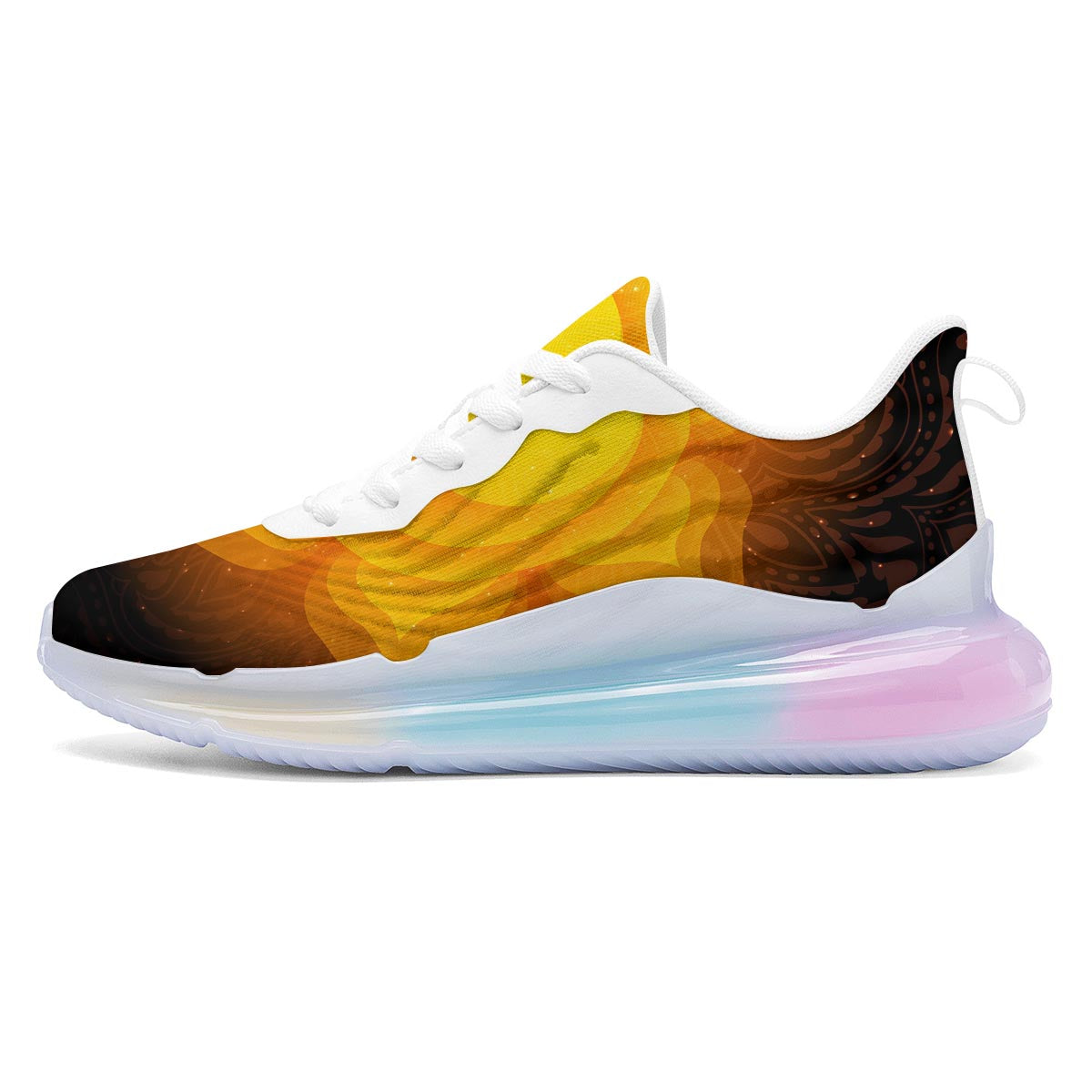 Spiritual Swadhisthana Chakra Print Running Sneakers-grizzshop