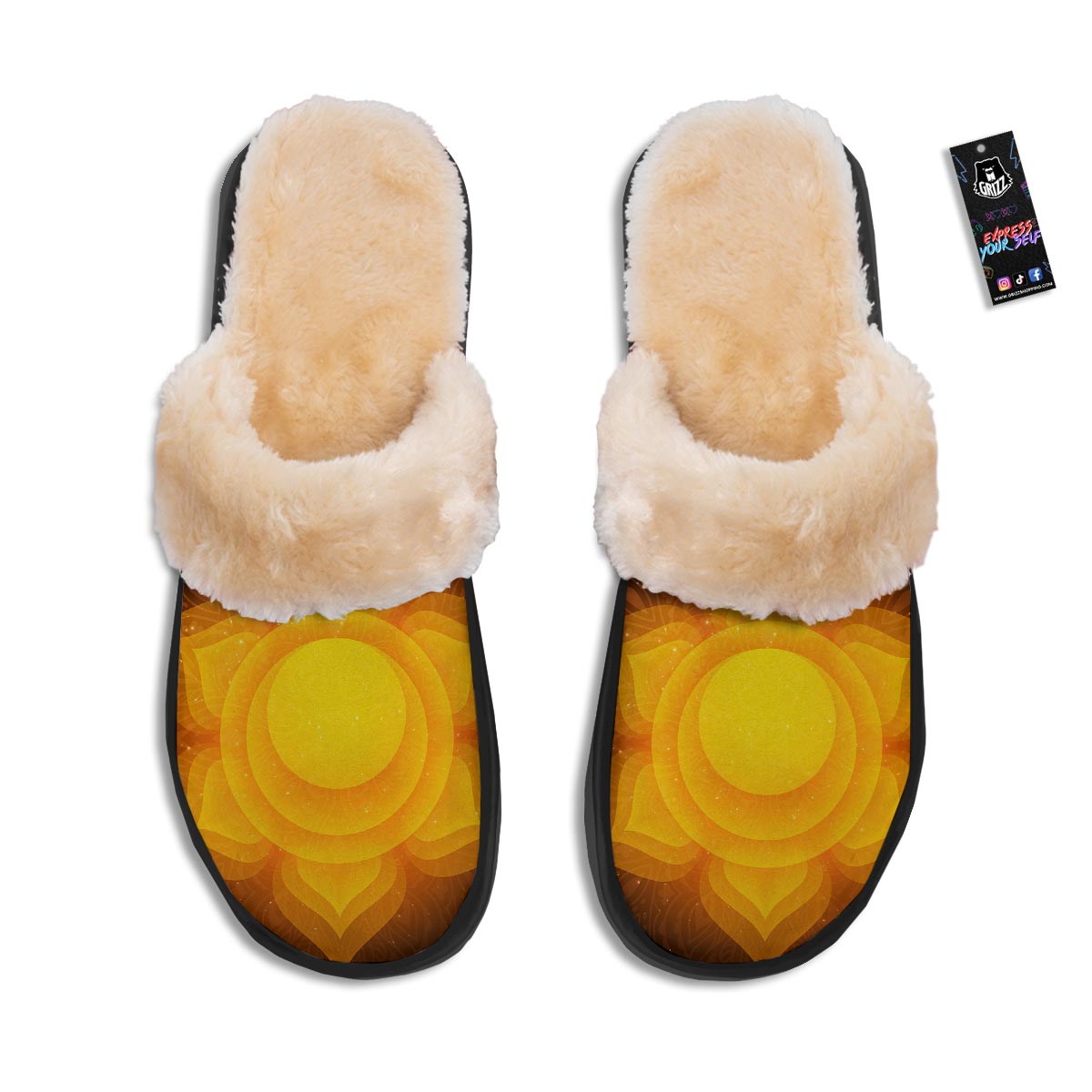 Spiritual Swadhisthana Chakra Print Slippers-grizzshop