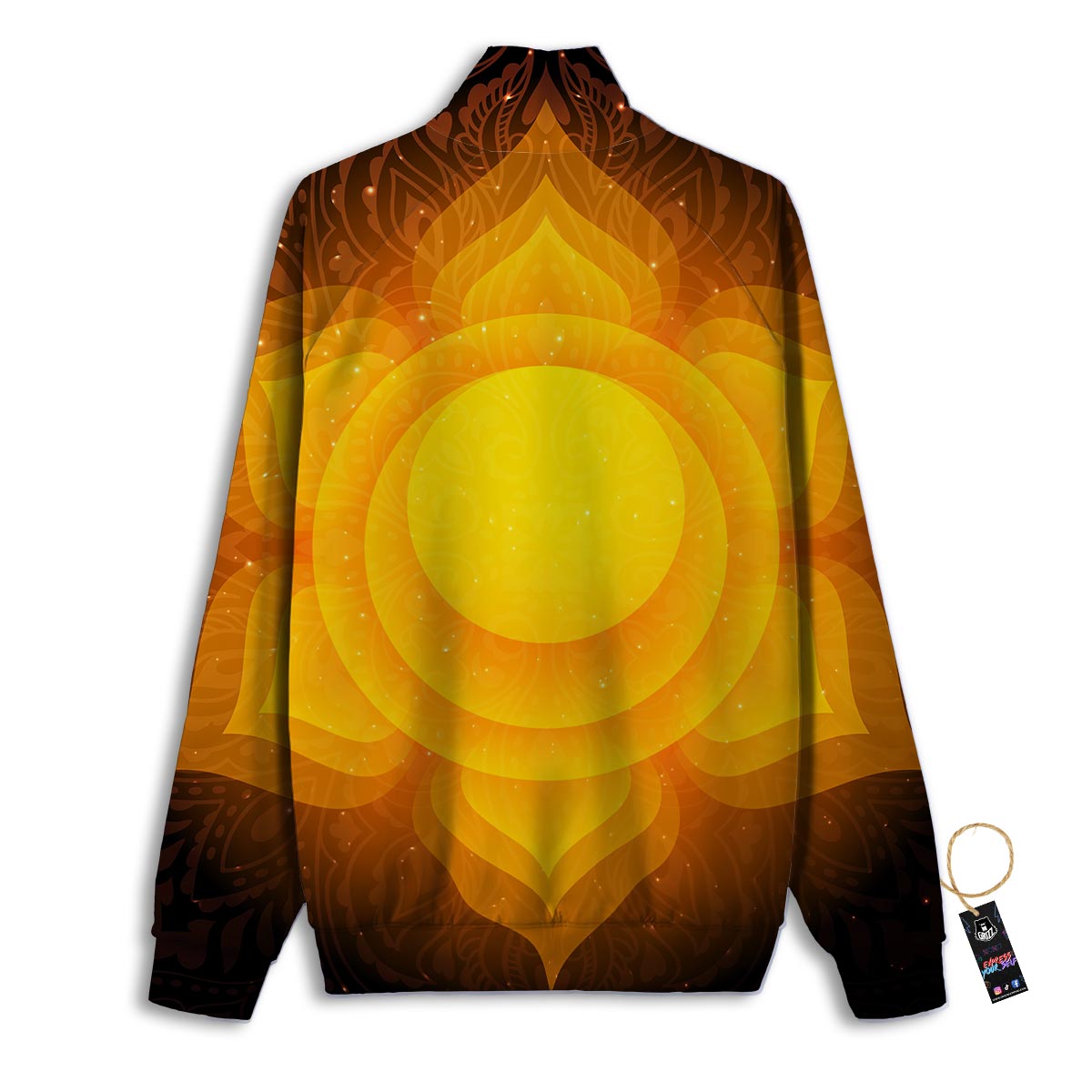 Spiritual Swadhisthana Chakra Print Track Jacket-grizzshop