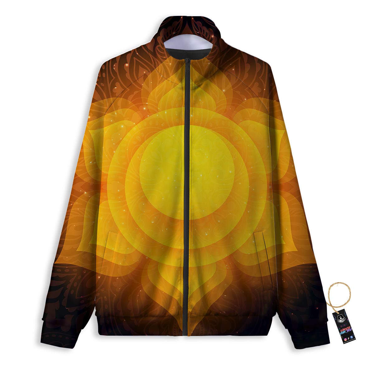 Spiritual Swadhisthana Chakra Print Track Jacket-grizzshop