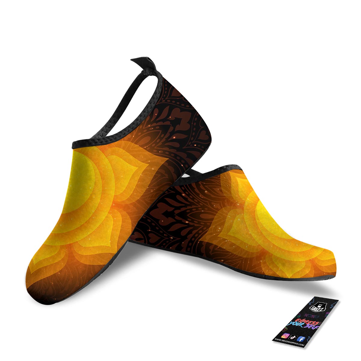 Spiritual Swadhisthana Chakra Print Water Shoes-grizzshop