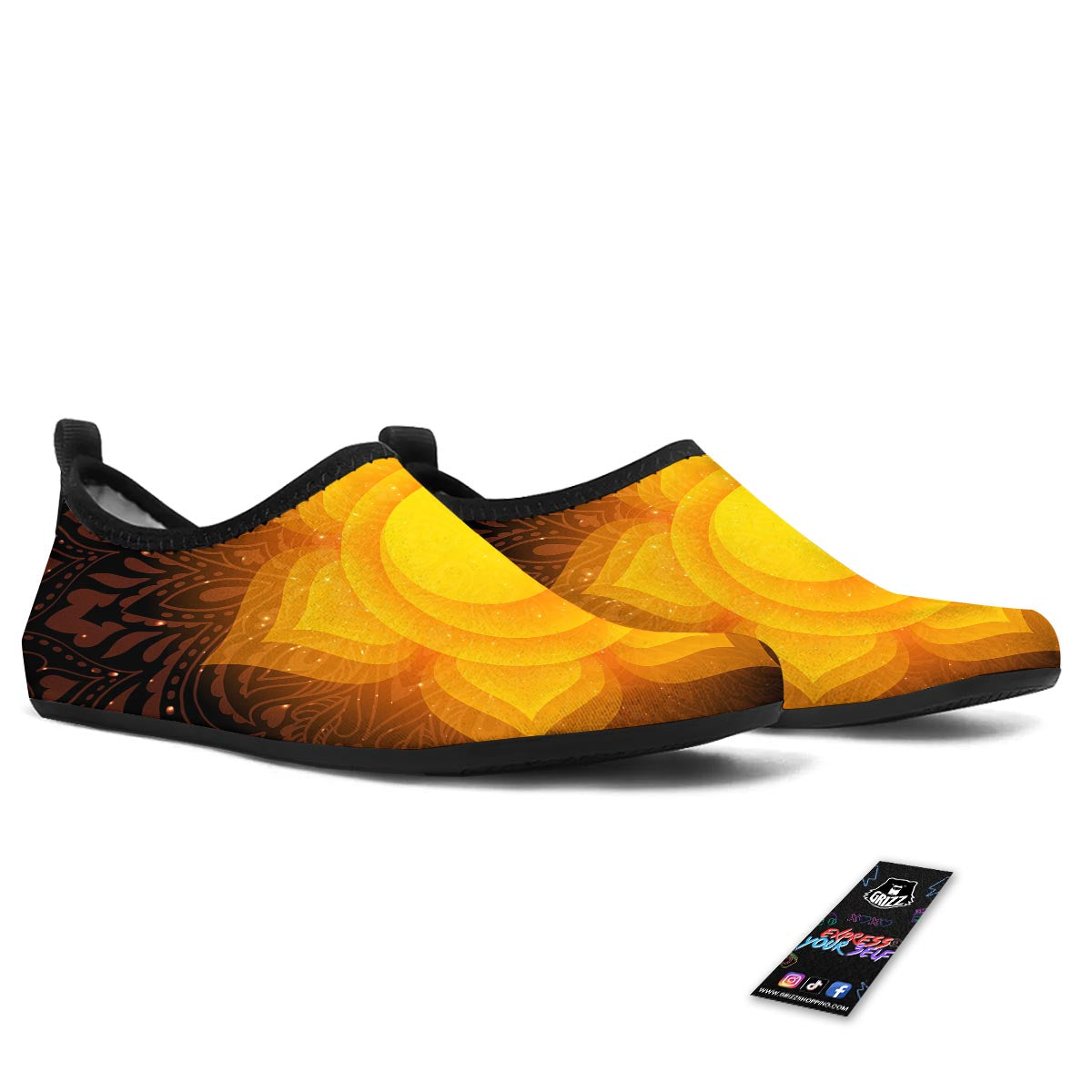 Spiritual Swadhisthana Chakra Print Water Shoes-grizzshop