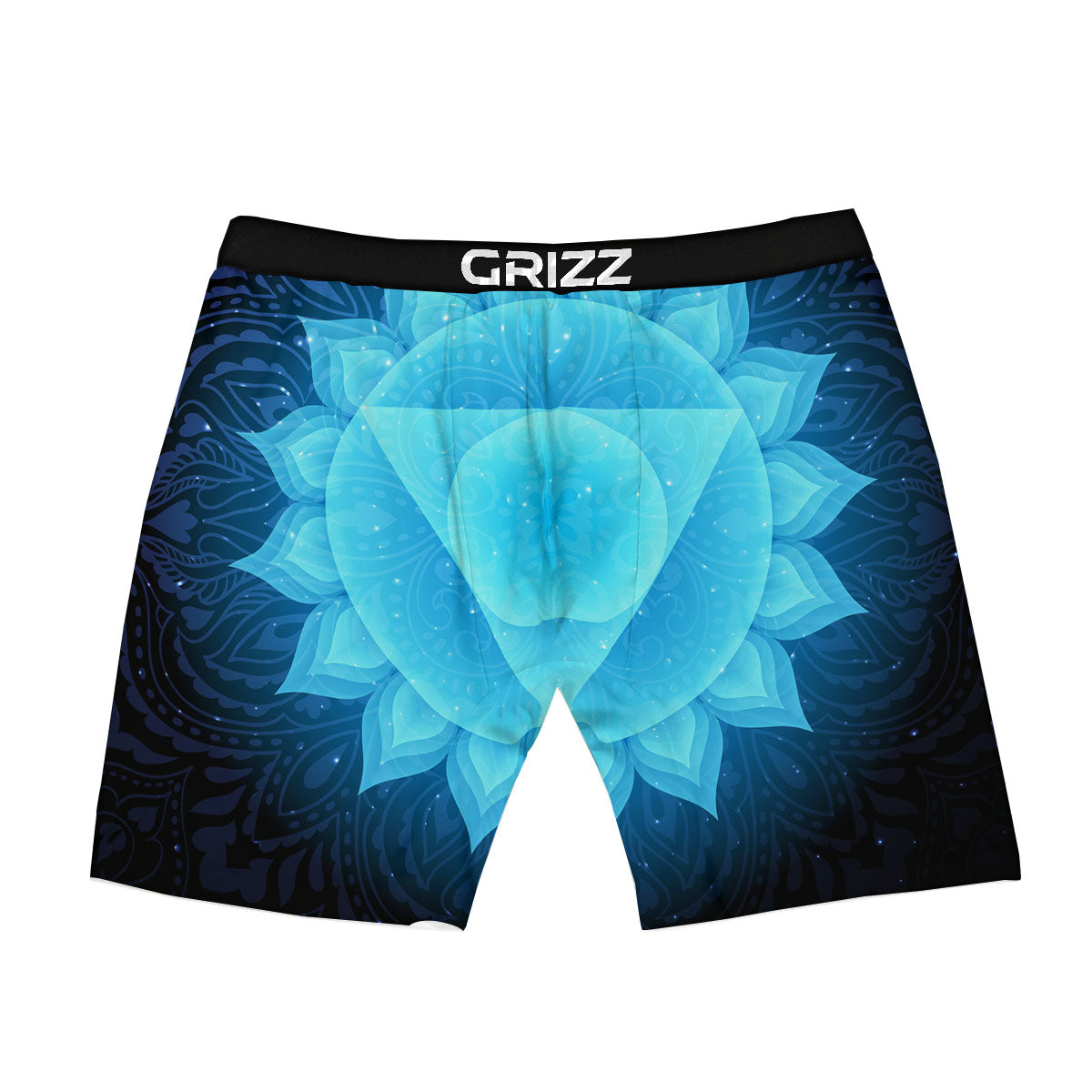 Spiritual Vishuddha Chakra Print Boxer Briefs-grizzshop