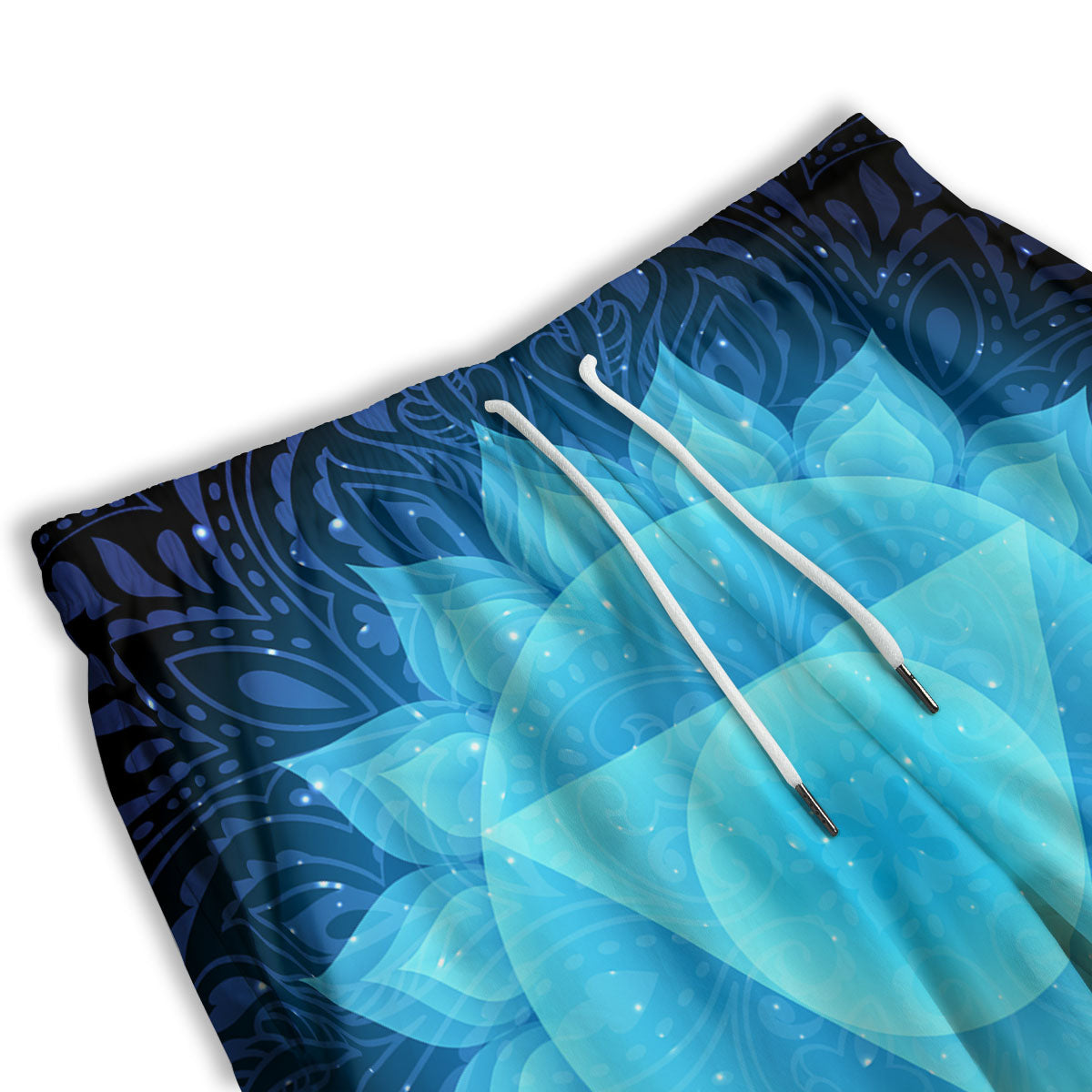 Spiritual Vishuddha Chakra Print Men's Athletic Shorts