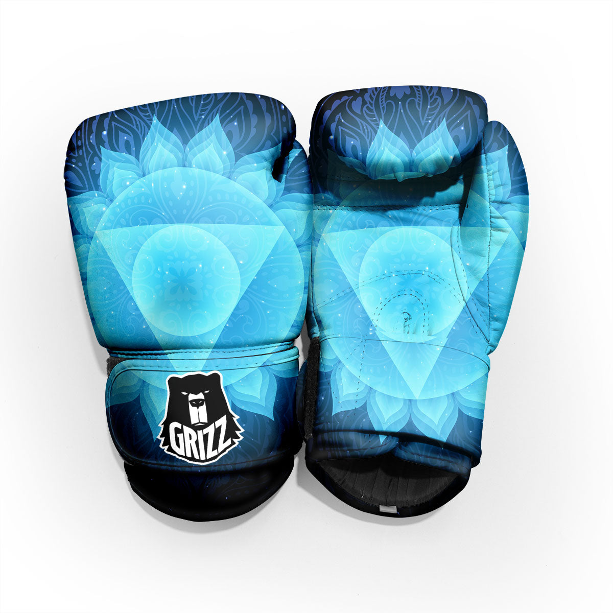 Spiritual Vishuddha Chakra Print Pro Boxing Glove