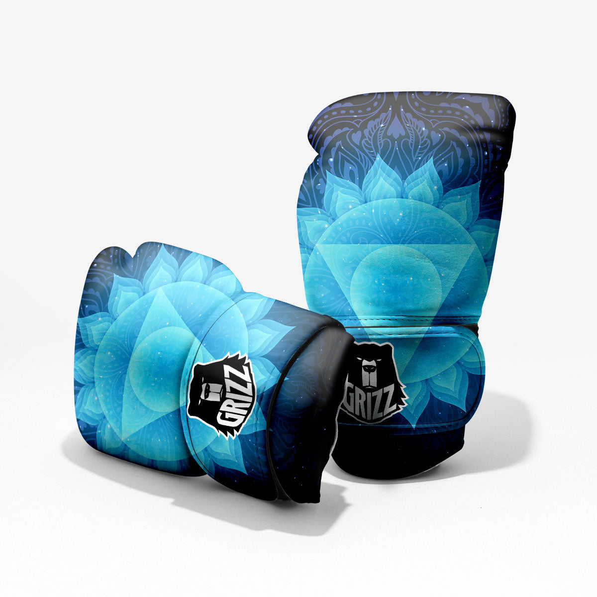 Spiritual Vishuddha Chakra Print Pro Boxing Glove