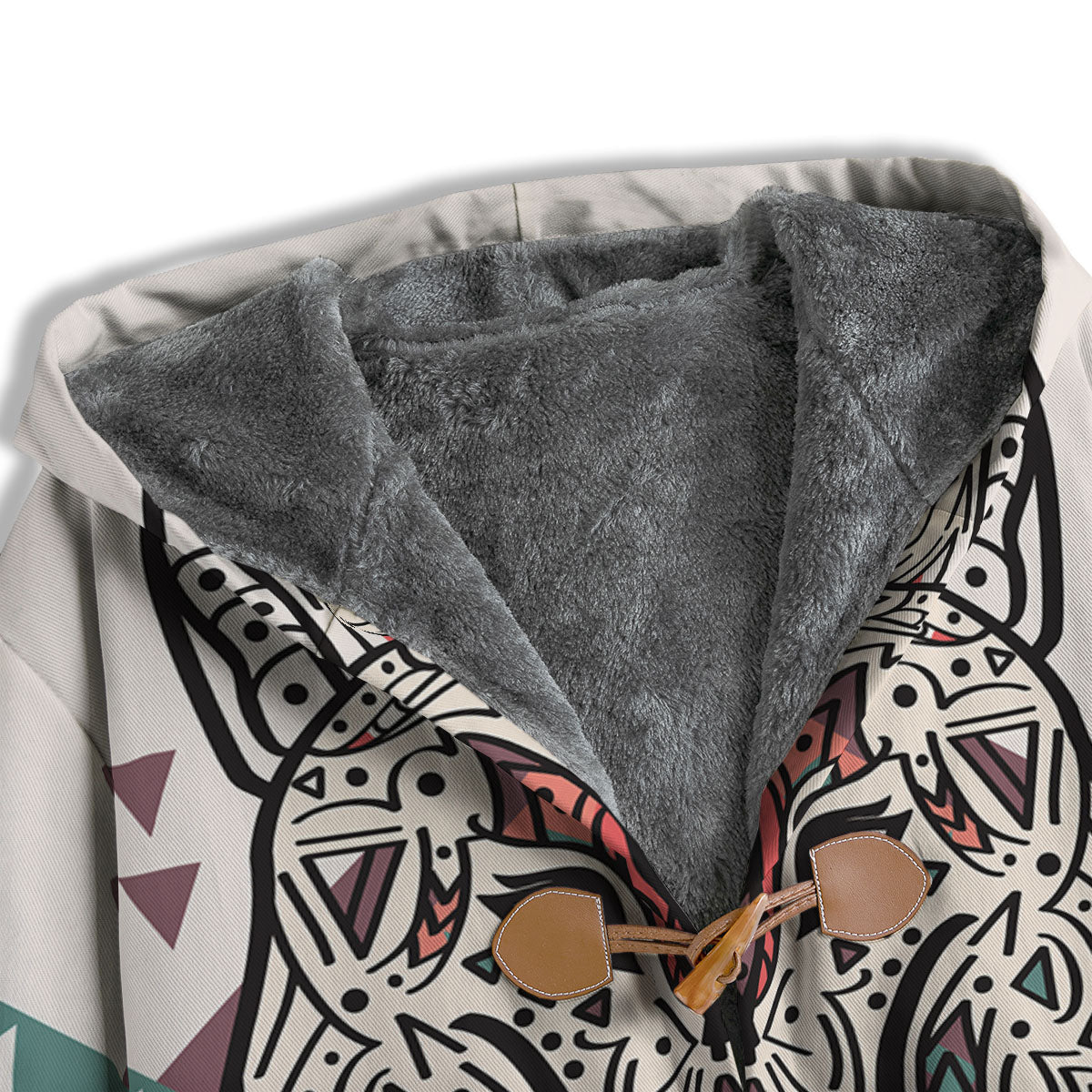 Spiritual Wolf Native American Print Men's Windbreaker Jacket-grizzshop
