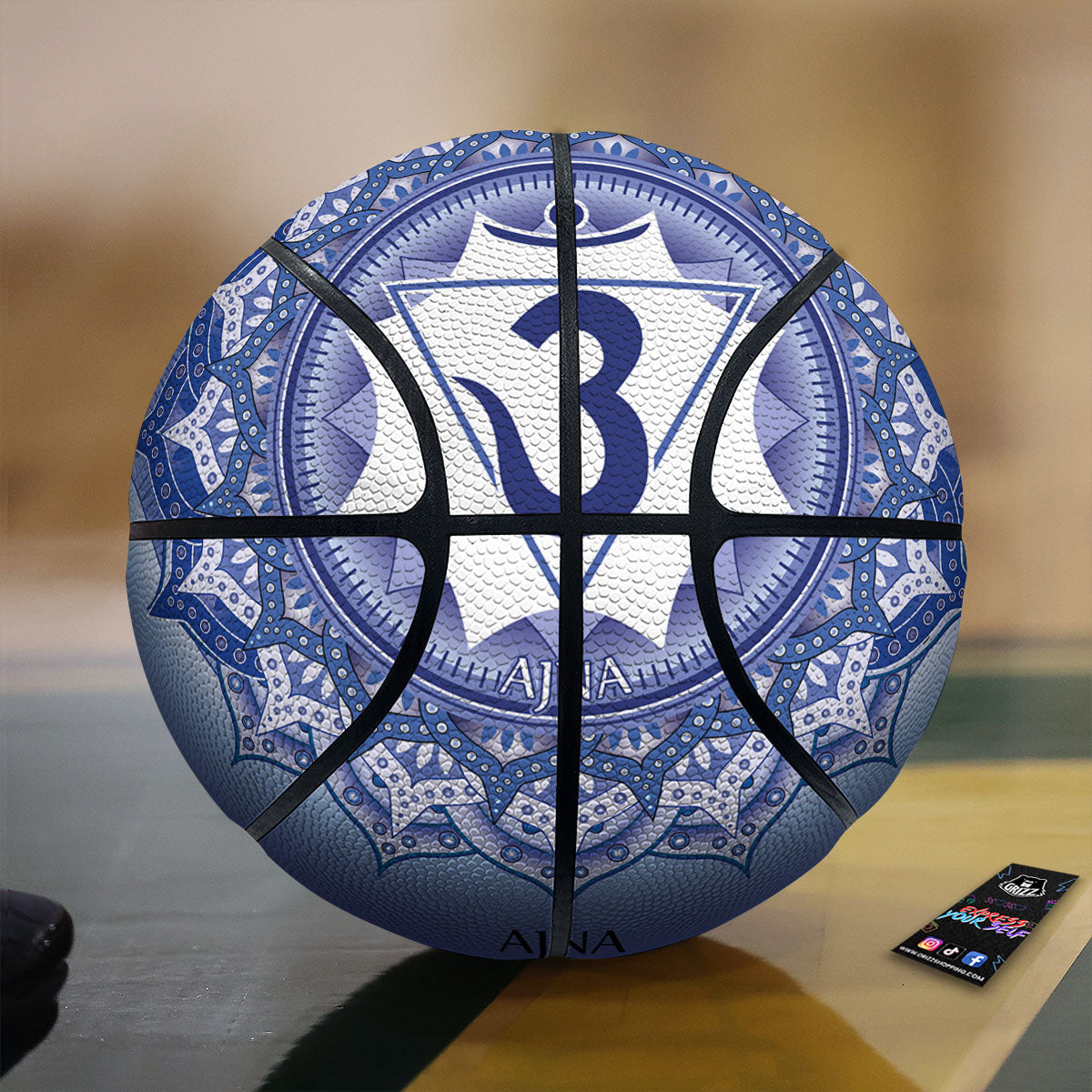 Spiritual Ajna Chakra Print Basketball